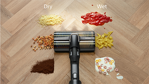 Безкабелната прахосмукачка Philips AquaTrio за сухо и мокро почистване от серия 9000 почиства всичко