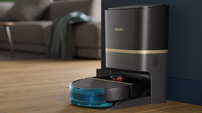 Прахосмукачка робот за сухо и мокро почистване Philips 7000 Series Aqua &ndash; видео