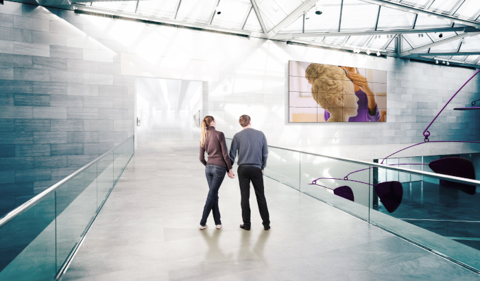 система за показване на обществени места