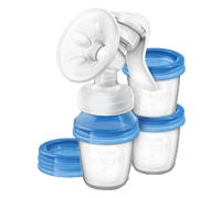 Ръчна помпа за кърма с 3 чашки